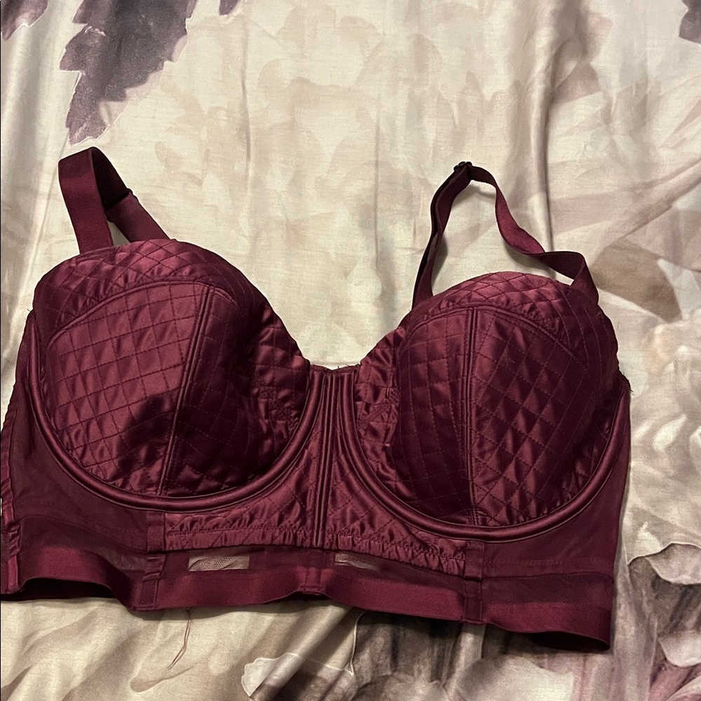 Victoria's Secret Deep Red Quilted Bra